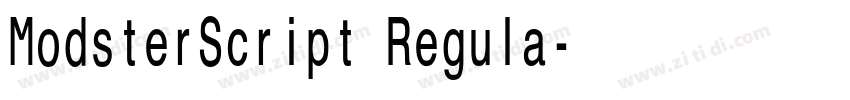 ModsterScript Regula字体转换 ModsterScript Regula字体转换